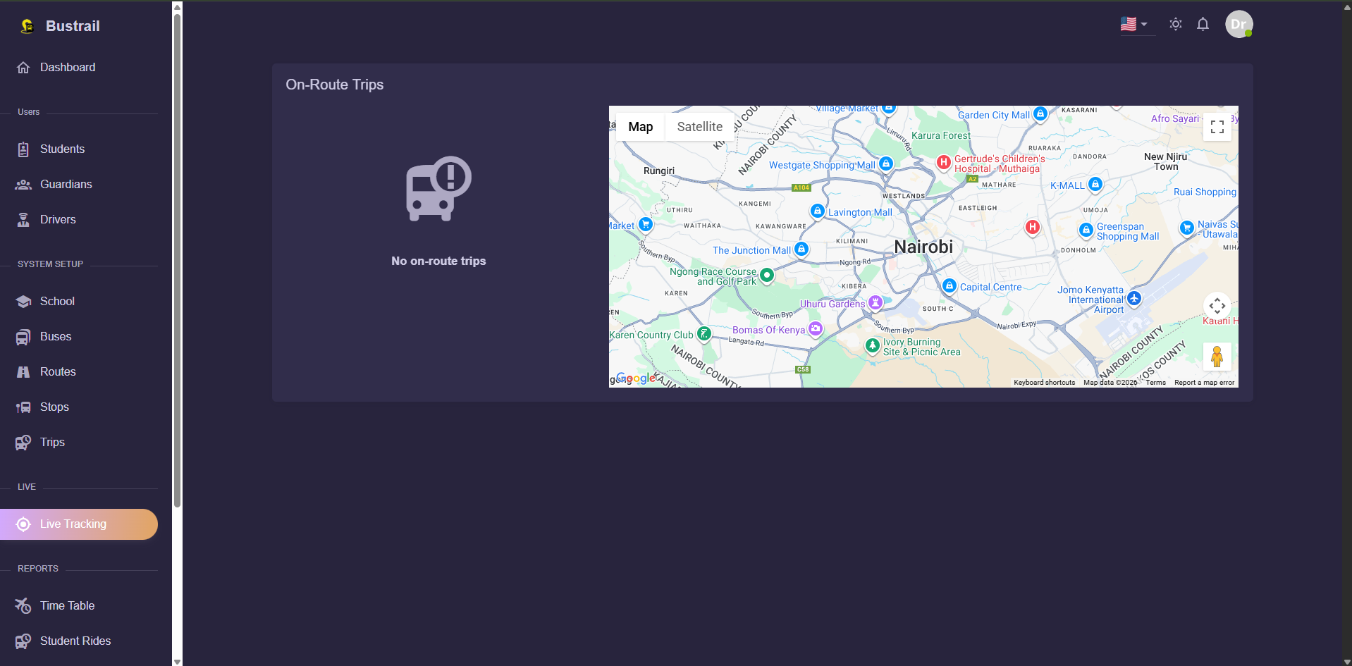Live Tracking